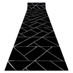 бегун EMERALD эксклюзивный 7543 гламур, стильный геометричес черный / бряный 70 cm цена и информация | Ковры | 220.lv