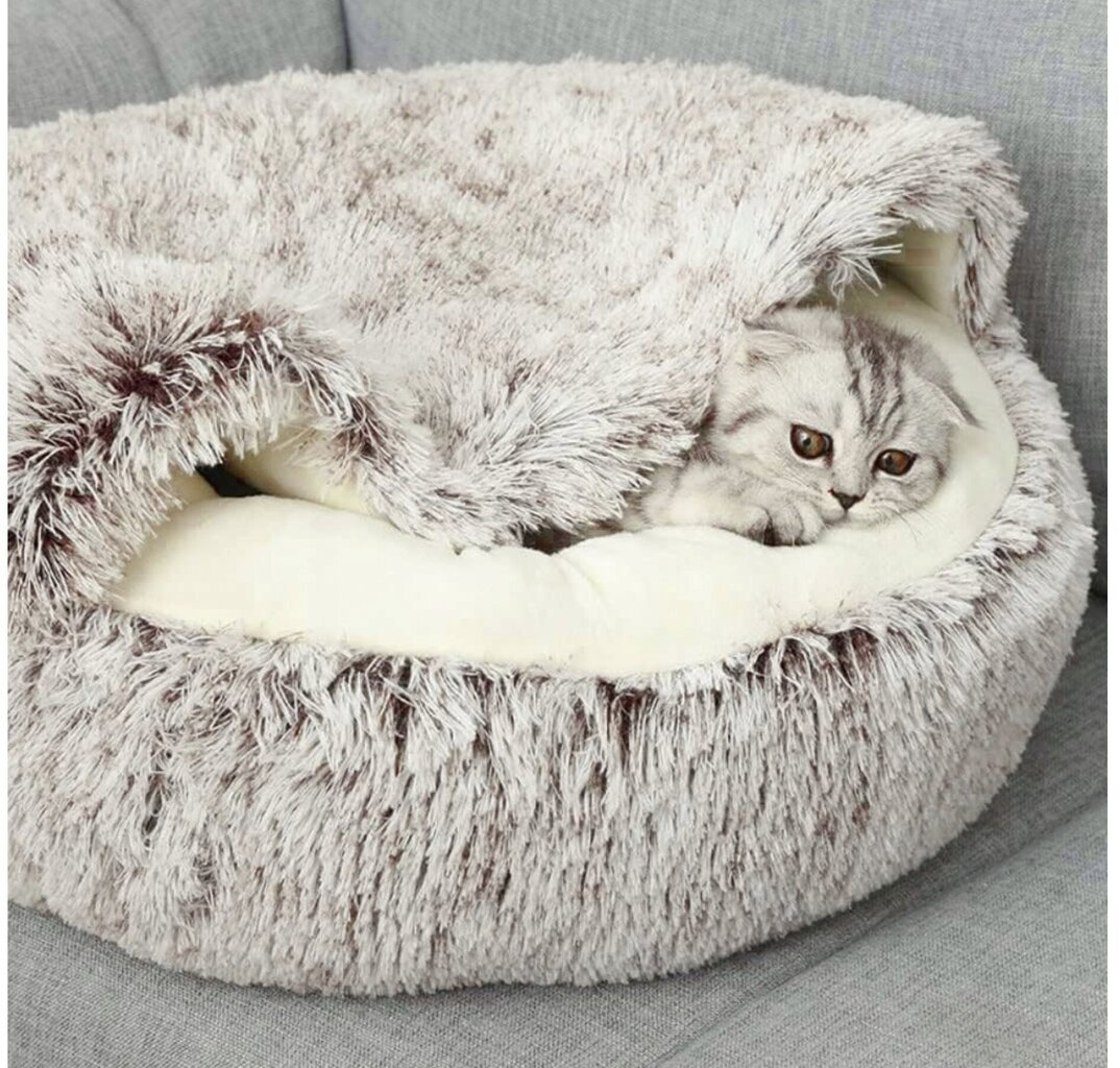 Kaķu gulta Regmag, 60x40 cm, pelēka cena un informācija | Suņu gultas, spilveni, būdas | 220.lv