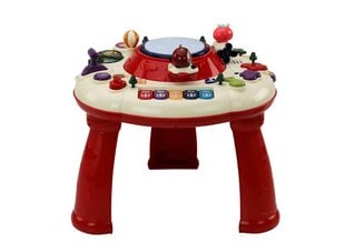Interaktīvs izglītojošs galds bērniem Lean Toys, sarkans cena un informācija | Rotaļlietas zīdaiņiem | 220.lv