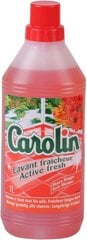 Средство для мытья полов Carolin Fresh Red Flowers, 1 л цена и информация | Чистящие средства | 220.lv