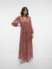 Vero Moda женское платье 10303746*01, коричневый/розовый 5715513379585 цена и информация | Платья | 220.lv