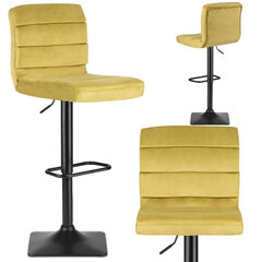 Барный стул со спинкой Drava, желтый цена и информация | Стулья для кухни и столовой | 220.lv