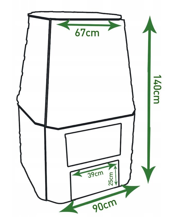GoodMajster komposta kaste, 1000 l cena un informācija | Komposta kastes un āra konteineri | 220.lv