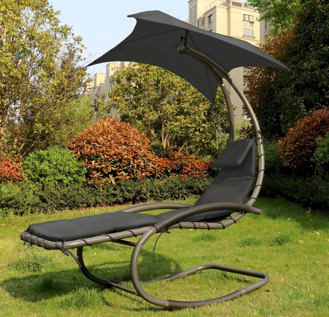 Dārza šūpuļtīkls, ModernHome, gaiši pelēks cena un informācija | Dārza krēsli | 220.lv