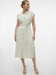 Vero Moda женское платье 10282532*03, светло-бежевый/зелёный 5715511305982 цена и информация | Платья | 220.lv