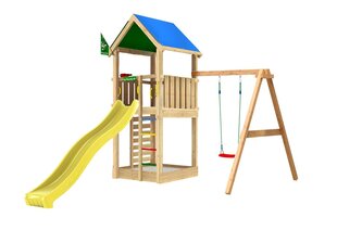 Bērnu rotaļu laukums Jungle Gym Lodge 1-Swing цена и информация | Детские игровые домики | 220.lv