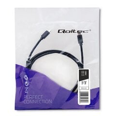 Vads Qoltec USB 3.1 C tipa vīrs USB 3.1 C cena un informācija | Kabeļi un vadi | 220.lv