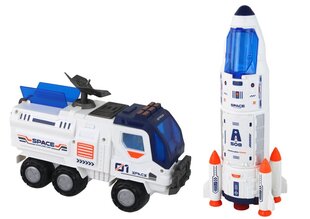 Kosmosa transportlīdzekļu komplekts Lean Toys, balts, 12 d. цена и информация | Игрушки для мальчиков | 220.lv