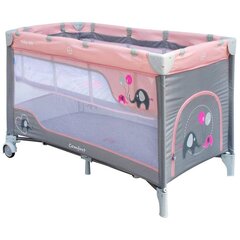 Ceļojumu gultiņa, pink, 23x22x80 cm цена и информация | Манежи для детей | 220.lv