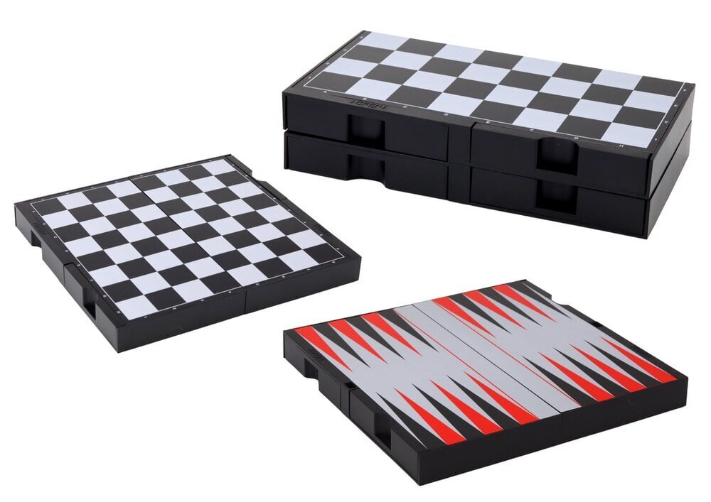 Magnētiskais dēlis Backgammon, Chess & Checkers цена и информация | Galda spēles | 220.lv