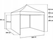 Lapene Fluxar, 3 x 3 x 3,1 m cena un informācija | Dārza nojumes un lapenes | 220.lv