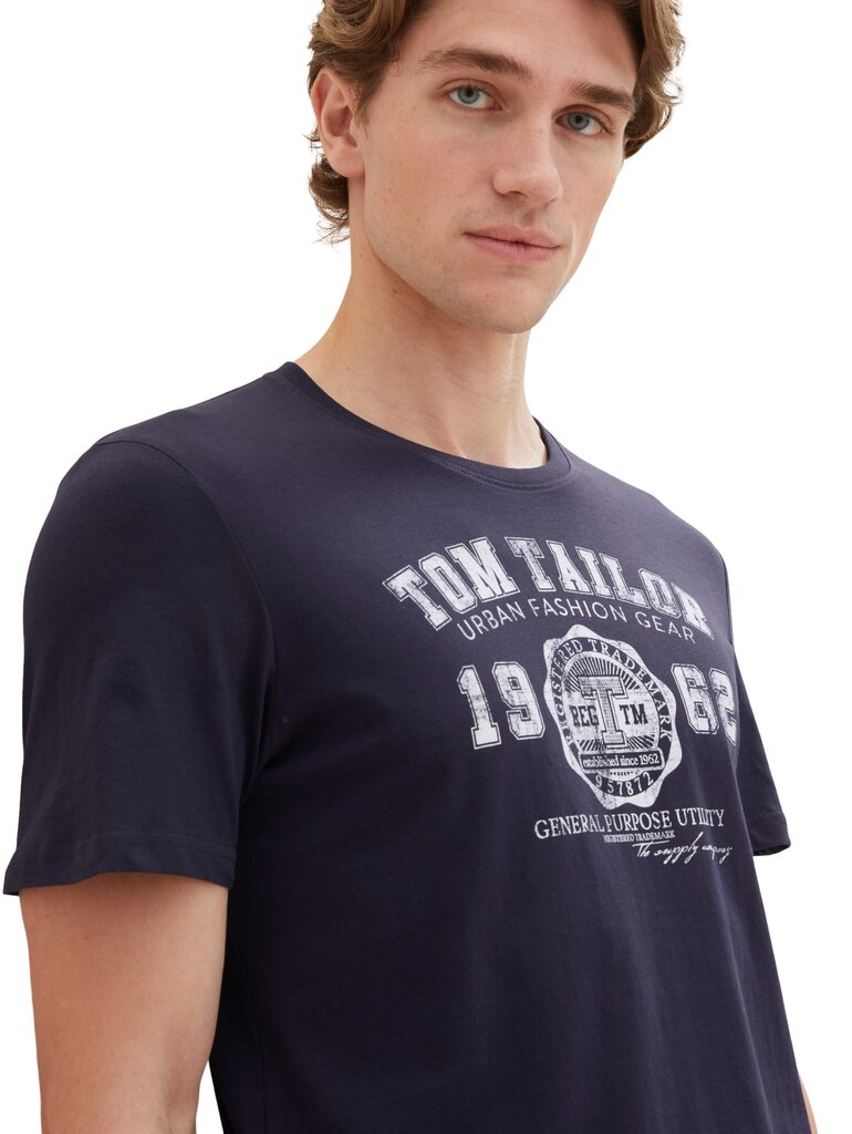 Tom Tailor vīriešu krekls, tumši zils cena un informācija | Vīriešu T-krekli | 220.lv