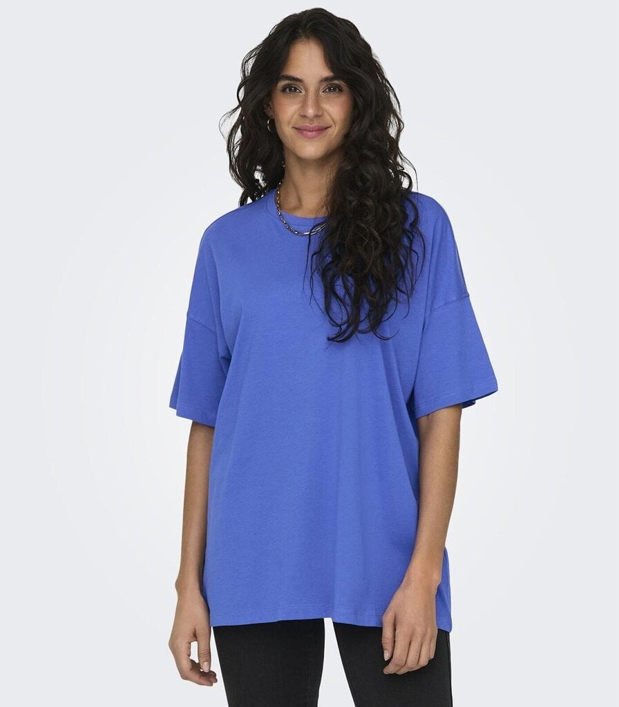 T-krekls sievietēm Only 5715221408737, zils cena un informācija | T-krekli sievietēm | 220.lv