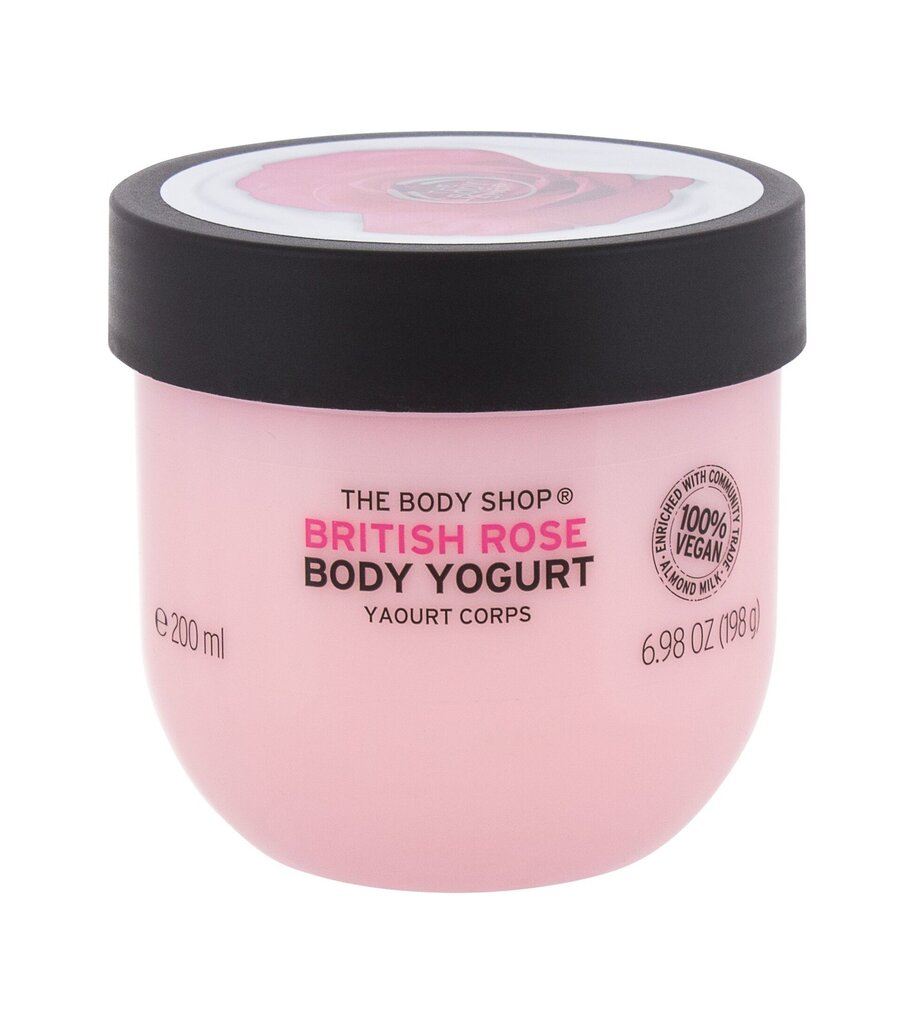 The Body Shop ķermeņa jogurts ar Britānijas rožu ziedlapiņām 200 ml цена и информация | Ķermeņa krēmi, losjoni | 220.lv