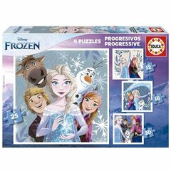 Puzle un domino komplekts Educa Frozen цена и информация | Пазлы | 220.lv