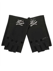 Cimdi sievietēm Karl Lagerfeld K/Autograph Fingerless Black 545010782 cena un informācija | Sieviešu cimdi | 220.lv