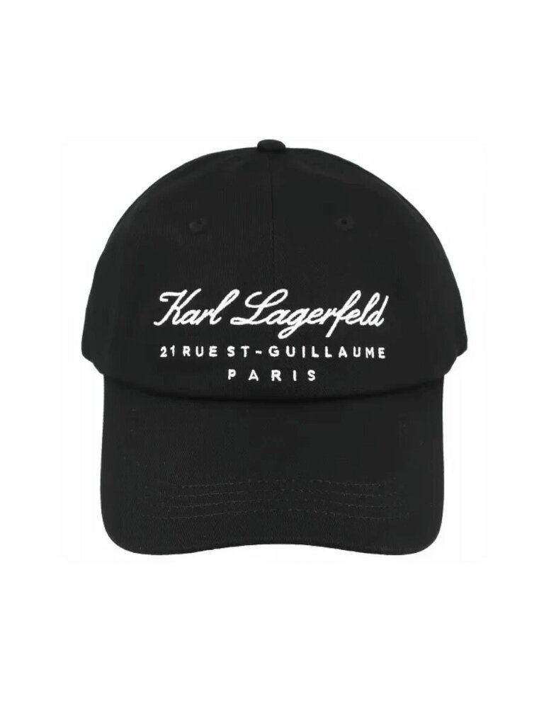 Beisbola cepure Karl Lagerfeld Hotel Karl Black 545010819 cena un informācija | Sieviešu cepures | 220.lv