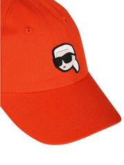 Beisbola cepure Karl Lagerfeld K/ikonik 2.0 Tangerine 545010793 cena un informācija | Sieviešu cepures | 220.lv