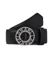 Ремень Karl Lagerfeld K/Disk LG Leather Black цена и информация | Женские ремни | 220.lv