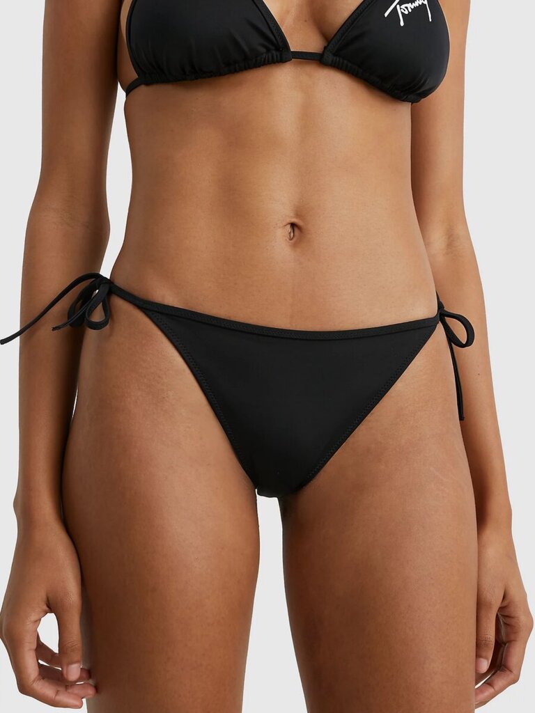 Tommy Hilfiger peldbikses sievietēm Signature Side Tie Cheeky Bikini 545664387, melnas цена и информация | Peldkostīmi | 220.lv