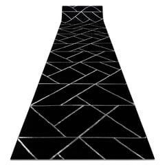 бегун EMERALD эксклюзивный 7543 гламур, стильный геометричес черный / бряный 120 cm цена и информация | Ковры | 220.lv