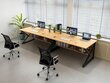 Datorgalds, biroja galds ar plauktu, 120 cm x 40 cm, gaiši brūns цена и информация | Datorgaldi, rakstāmgaldi, biroja galdi | 220.lv