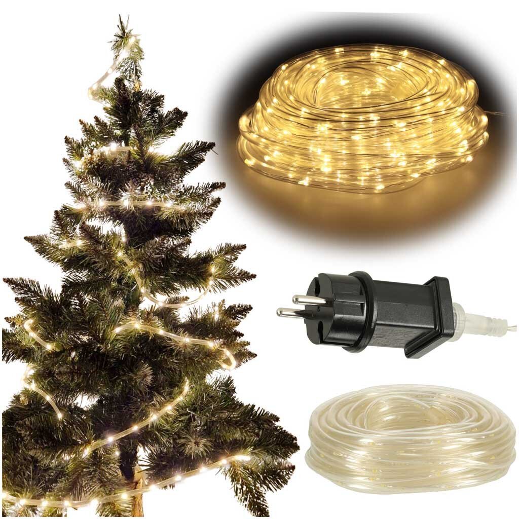 LED gaisma, silti balta, 10 m цена и информация | Ziemassvētku lampiņas, LED virtenes | 220.lv
