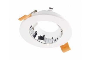 Корпус светильника точечного Aries, IP20, Ø90*30mm, круглый, белый/хром цена и информация | Потолочный светильник | 220.lv