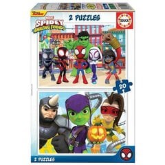 Puzle Educa Spidey and His Amazing Friends, 2 gab цена и информация | Пазлы | 220.lv