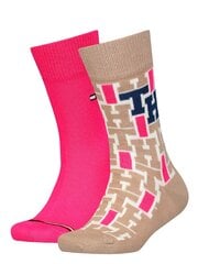 Носки женские Tommy Hilfiger, разноцветные, 2 шт. цена и информация | Носки, колготки для девочек | 220.lv