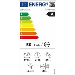 Veļas mašīna LG F4WT2009S3W cena un informācija | Veļas mašīnas | 220.lv