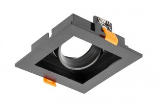 Корпус светильника точечного RUBIO, 102x102 мм, IP20, квадратный, черный цена и информация | Потолочные светильники | 220.lv