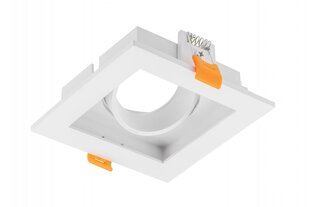 Корпус светильника точечного RUBIO, 102x102 мм, IP20, квадратный, белый цена и информация | Потолочный светильник | 220.lv