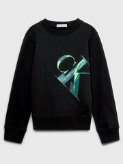 Svitšots CALVIN KLEIN Hyper Real Monogram Fleece Black IB0IB01854BEH 520883600 cena un informācija | Zēnu jakas, džemperi, žaketes, vestes | 220.lv