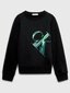 Calvin Klein svitšots zēniem Hyper Real Monogram Fleece 520883600, melns cena un informācija | Zēnu jakas, džemperi, žaketes, vestes | 220.lv
