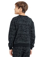 Calvin Klein svitšots zēniem Glow In The Dark Aop Crewneck 520883612, melns cena un informācija | Zēnu jakas, džemperi, žaketes, vestes | 220.lv