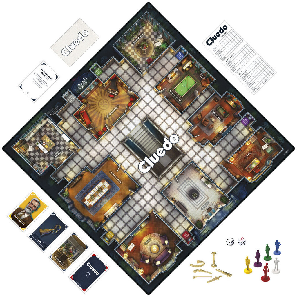 Galda spēle Hasbro Cluedo, FR cena un informācija | Galda spēles | 220.lv