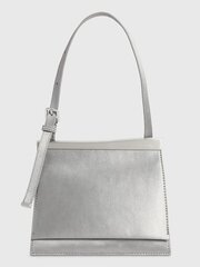 Soma sievietēm Calvin Klein Metal Edge Shldr Bag Sm-Silver 545010498 cena un informācija | Sieviešu somas | 220.lv