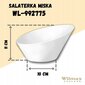 Wilmax salātu trauks 19,5 cm, 650 ml cena un informācija | Trauki, šķīvji, pusdienu servīzes | 220.lv