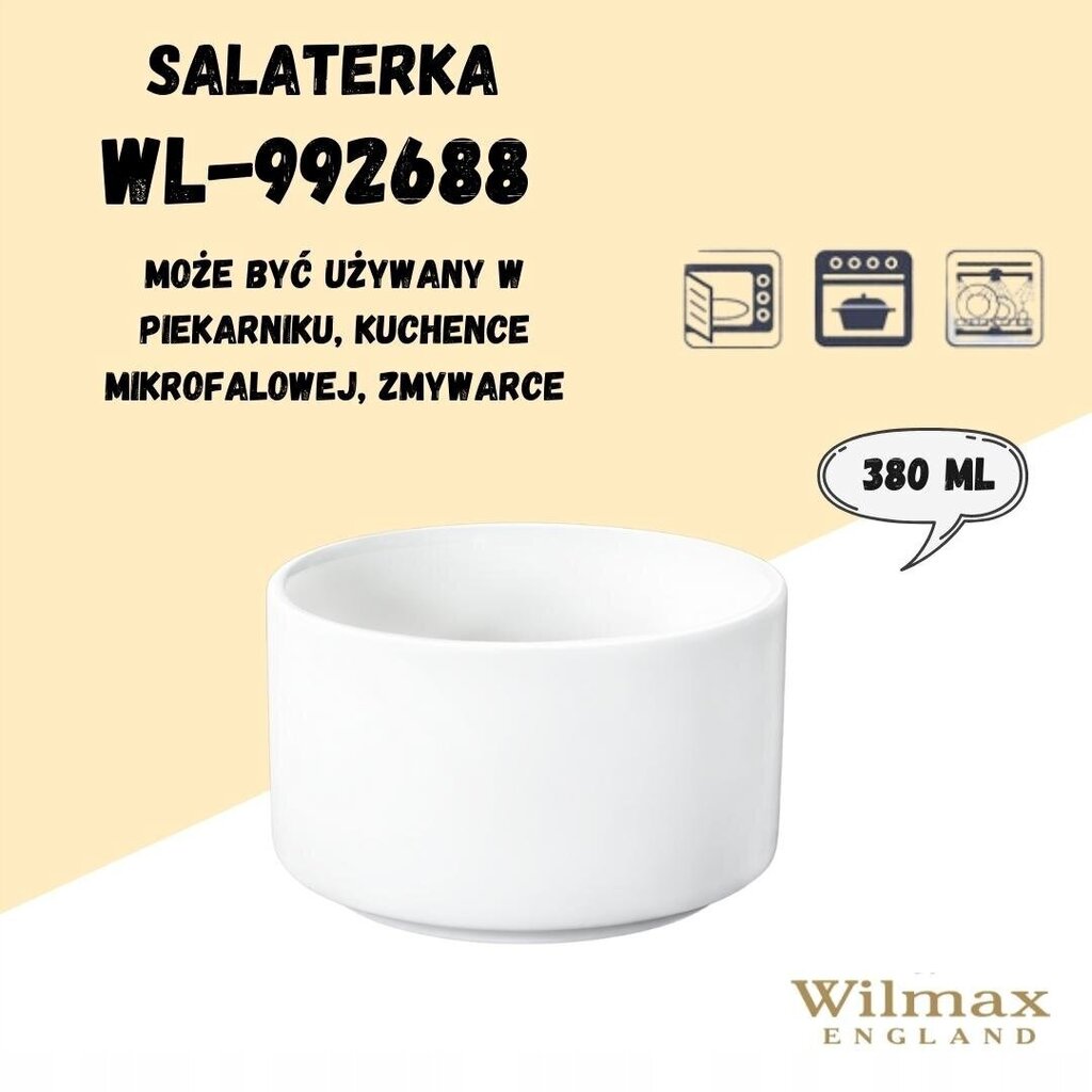 Wilmax salātu trauks 8 cm, 180 ml, 6 gab. cena un informācija | Trauki, šķīvji, pusdienu servīzes | 220.lv