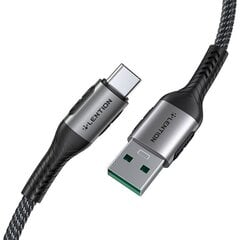 USB-A to USB-C cable Lention 6A, 1m (black) цена и информация | Кабели для телефонов | 220.lv
