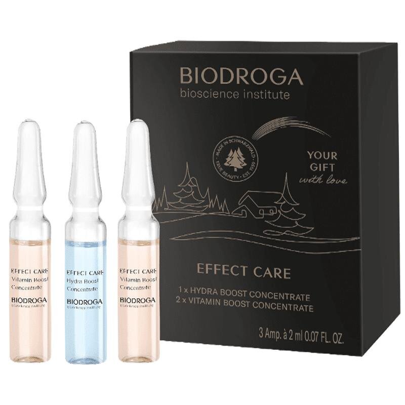 Koncentrātu komplekts Biodroga Effect Care Ampule, 6 ml cena un informācija | Serumi sejai, eļļas | 220.lv