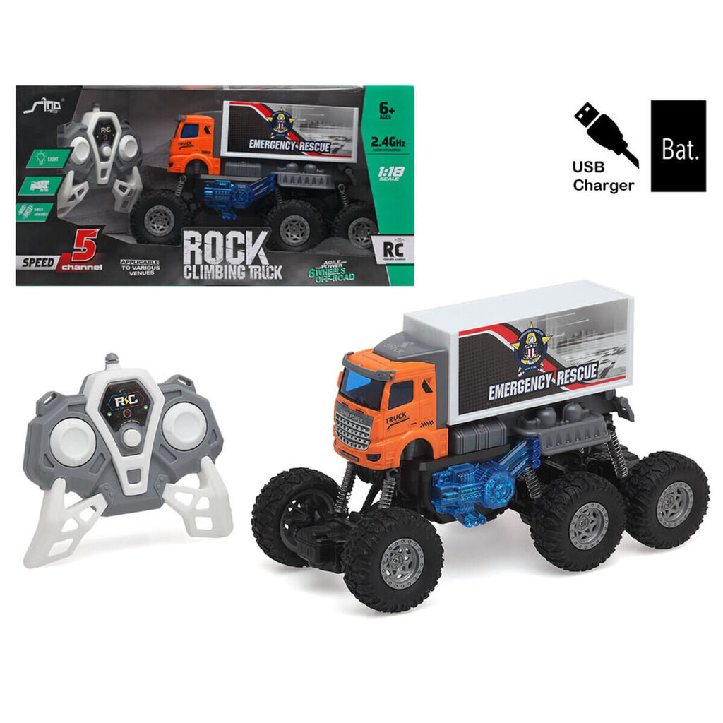 Bigbuy Fun Rock tālvadības kravas automašīna, dažādas krāsas cena un informācija | Rotaļlietas zēniem | 220.lv