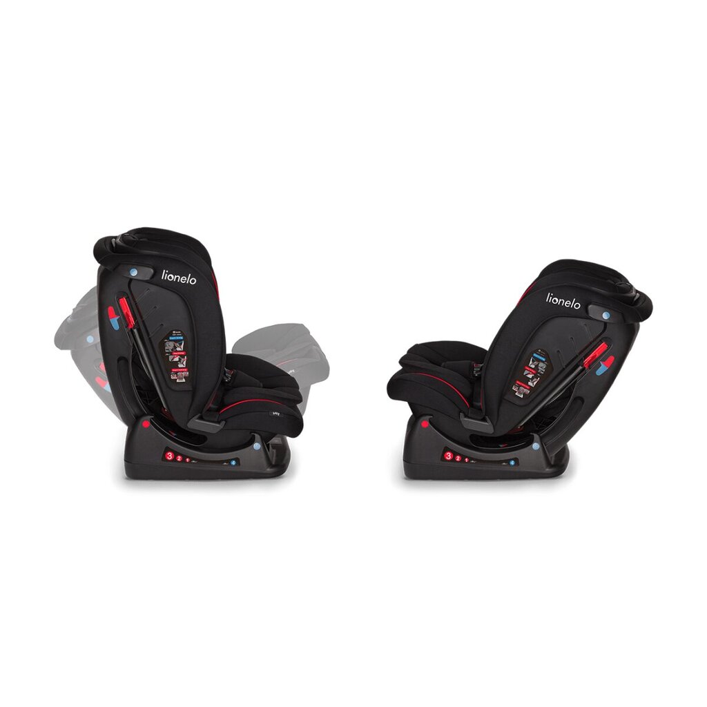 Autokrēsliņš Lionelo Aart I-size, 0 -36 kg, Black Carbon Red cena un informācija | Autokrēsliņi | 220.lv