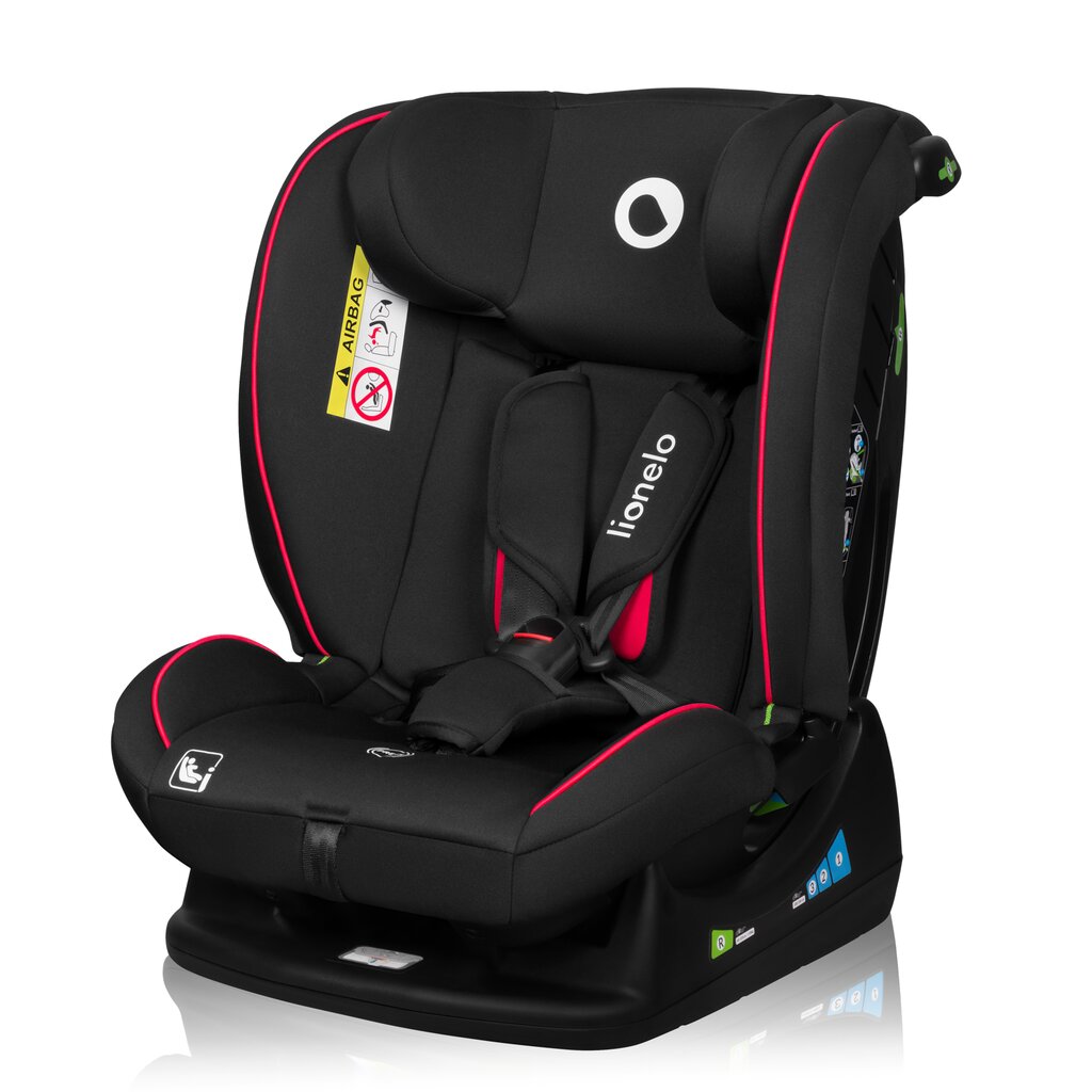 Autokrēsliņš Lionelo Aart I-size, 0 -36 kg, Black Carbon Red cena un informācija | Autokrēsliņi | 220.lv