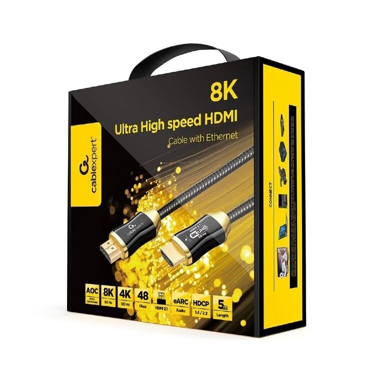 Gembird kabelis HDMI-HDMI, 5m cena un informācija | Kabeļi un vadi | 220.lv