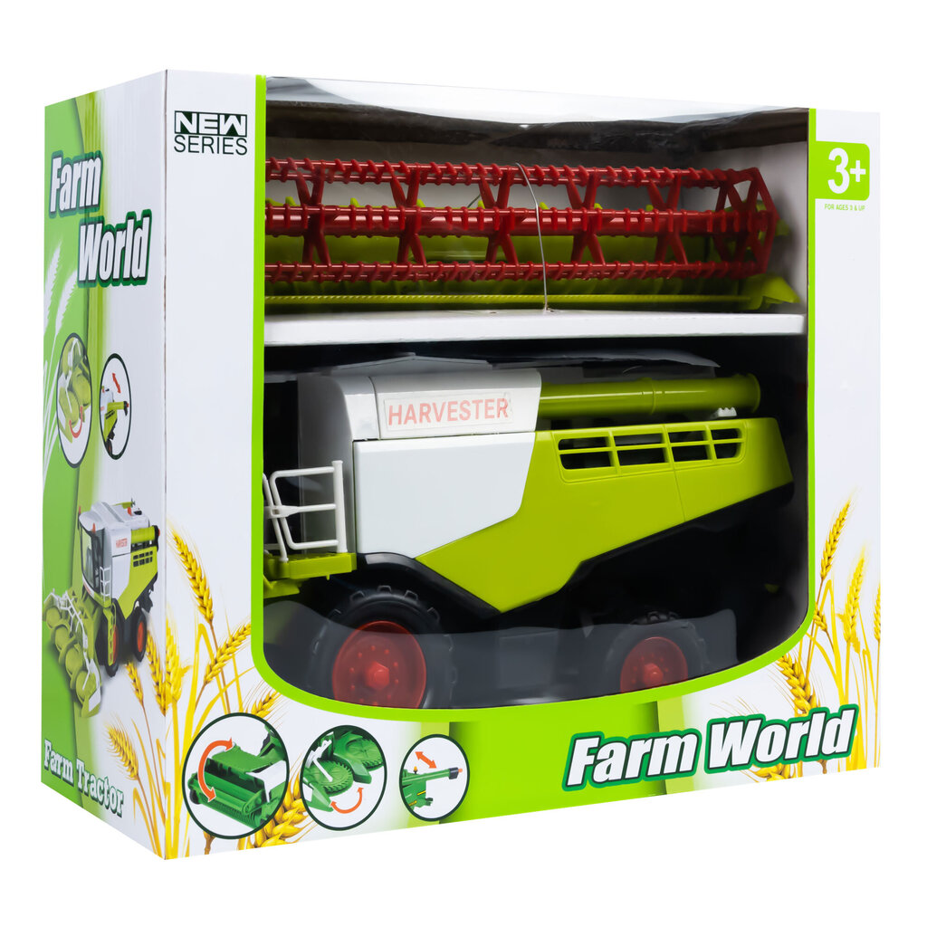 Kombains Click4Toys Heder Harvester, zaļš cena un informācija | Rotaļlietas zēniem | 220.lv