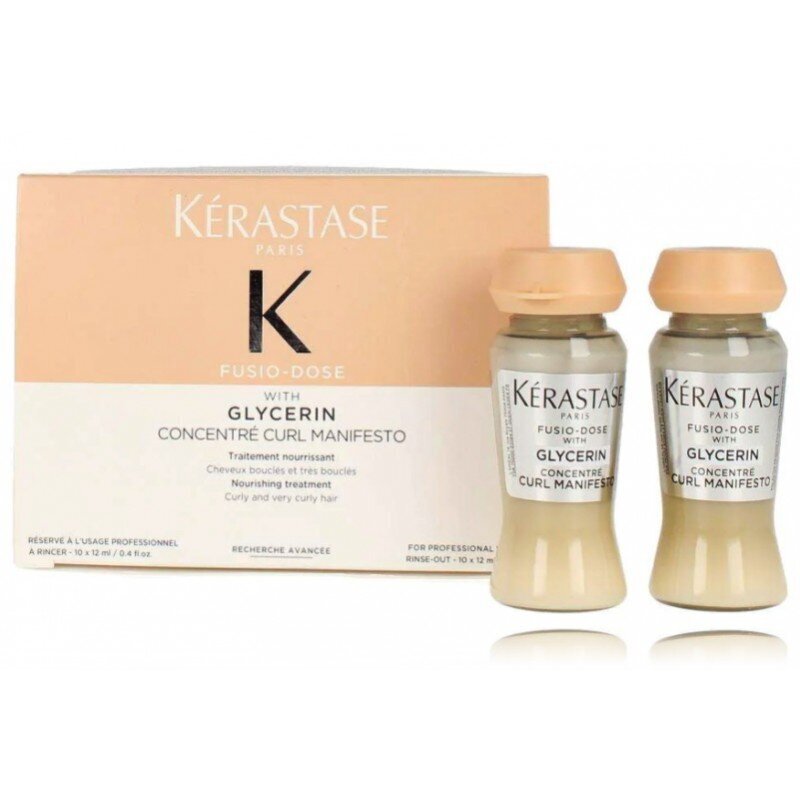 Kérastase Fusio-Dose Concentré Curl Manifesto matu kopšanas līdzeklis cirtainiem matiem 10 x 12 ml цена и информация | Matu uzlabošanai | 220.lv