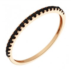 Золотое кольцо с цирконами Brasco 58469 58469-18.5 цена и информация | Кольца | 220.lv