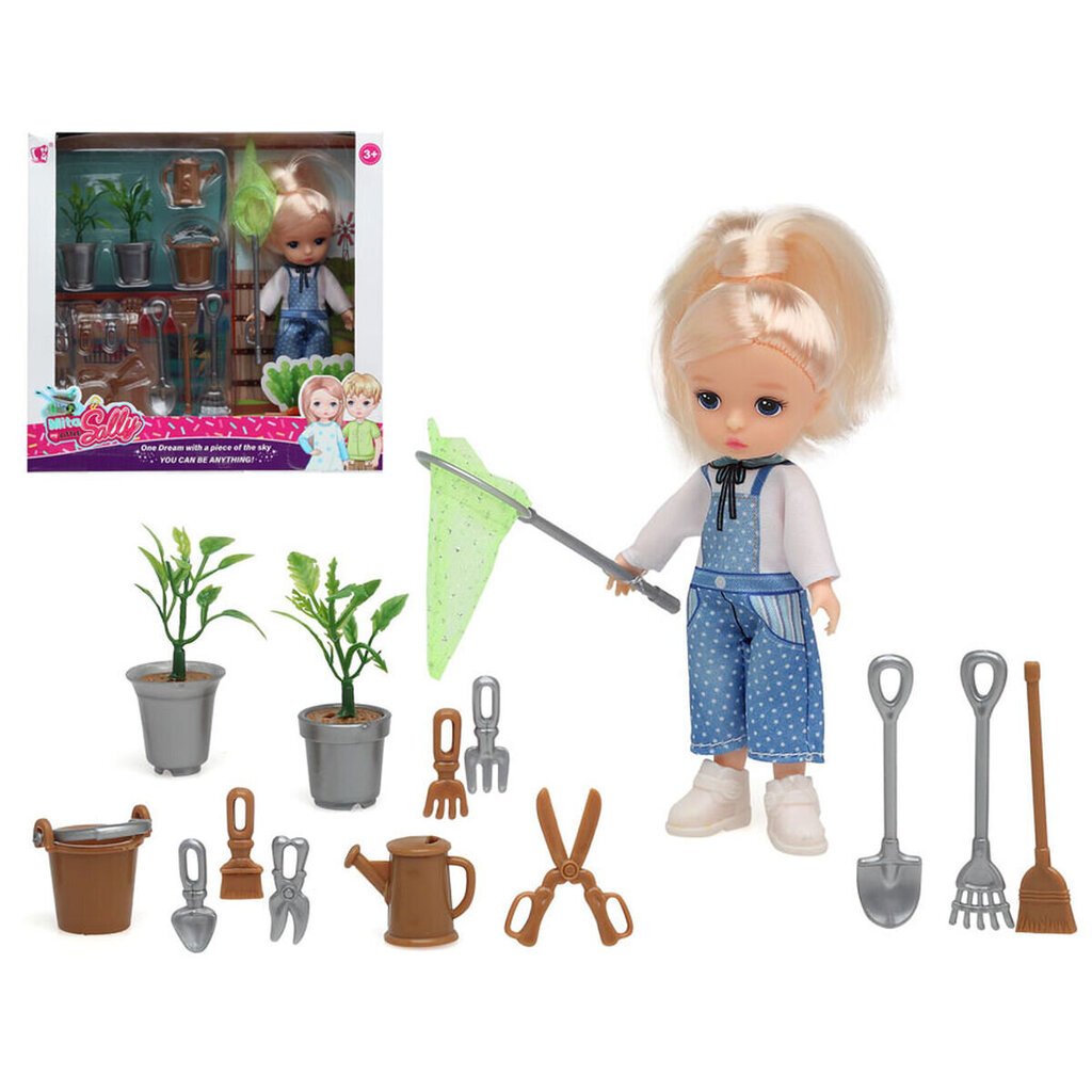 Lelle ar aksesuāriem Bigbuy Fun Sally Gardener цена и информация | Rotaļlietas meitenēm | 220.lv